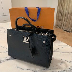 Louis Vuitton Twist Tote Black Epi Leather, MINT condition, w/ receipt